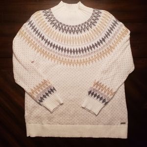 Eddie Bauer Meridian Fair Isle knit sweater size XL